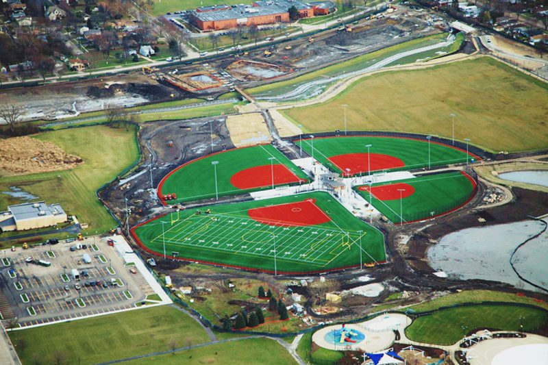 Arial view of Heritage Park