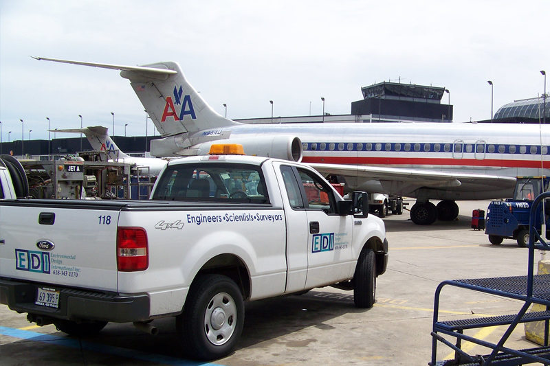 EDI truck at O'Hare airport