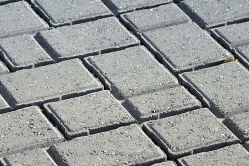 Close up of pavers